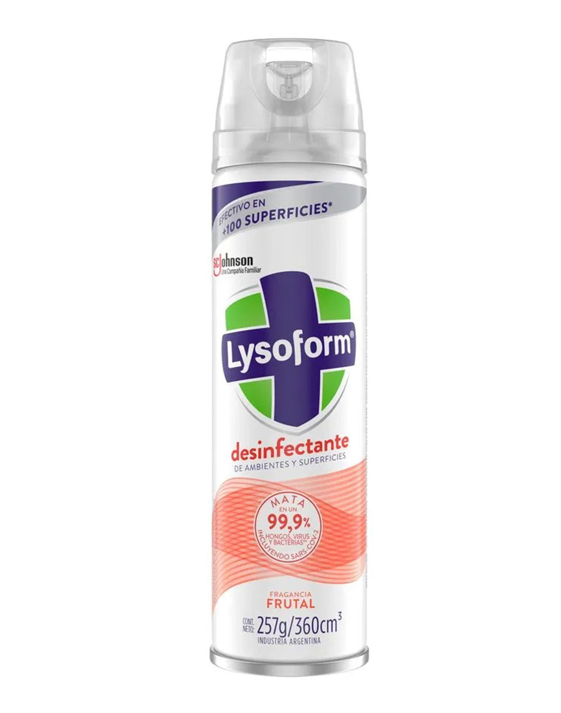 Lysoform Desinfectante de ambiente y superficie frutal 360 cc - Puntolimpieza